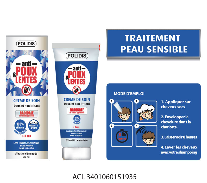 Anti-poux Traitement peau sensible
