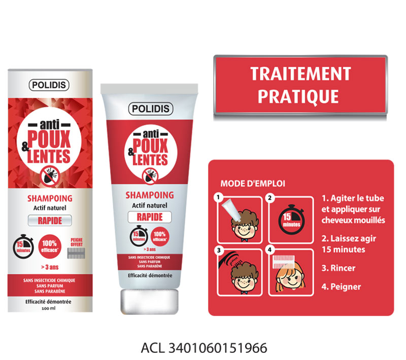 Anti-poux Traitement pratique