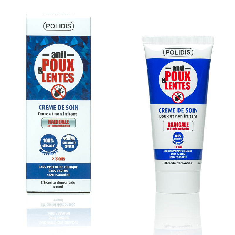 Tube de crème Enti-poux et lentes Polidis